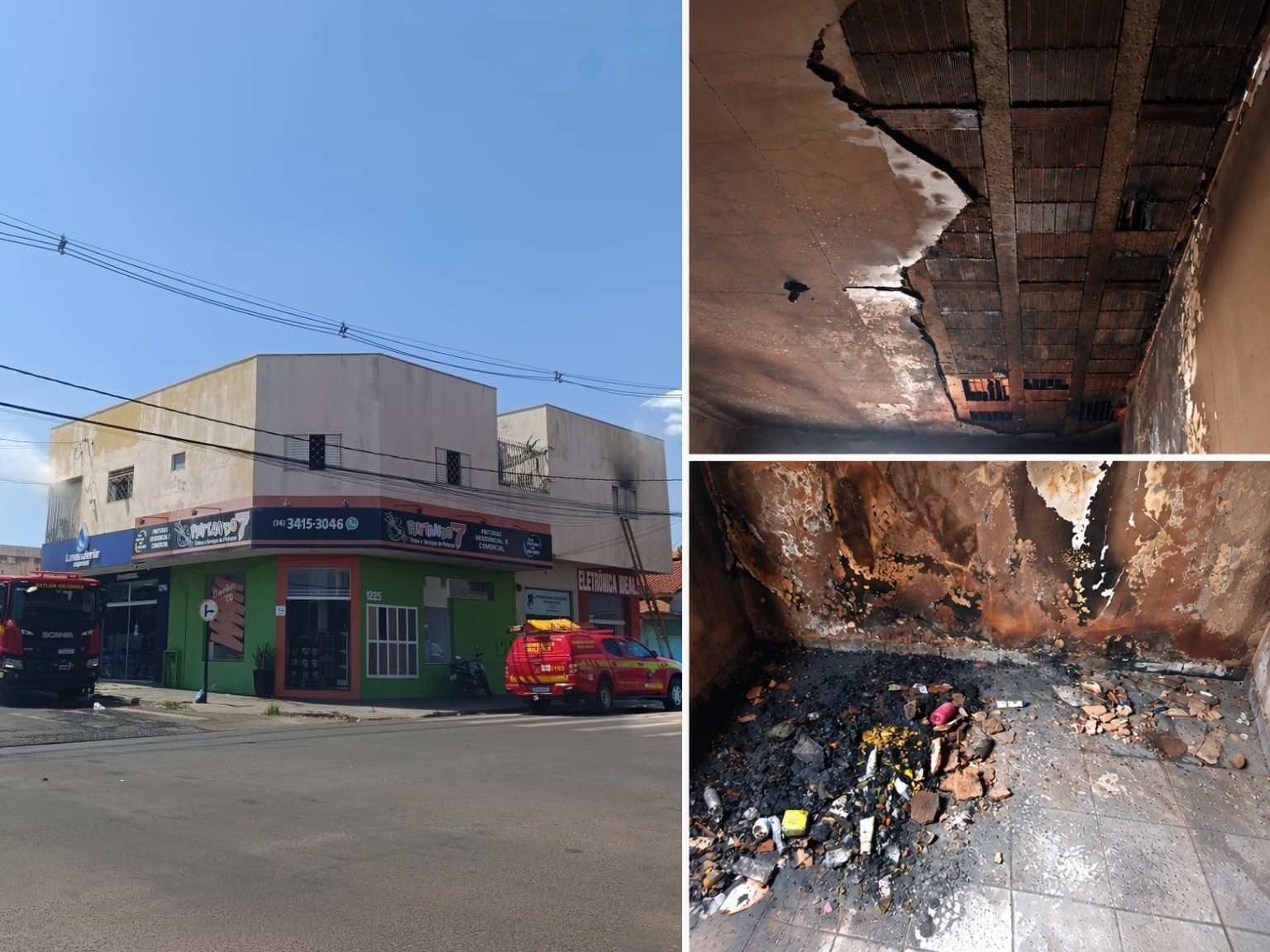 Incêndio no Centro de Iturama: Defesa Civil descarta risco estrutural em apartamento atingido